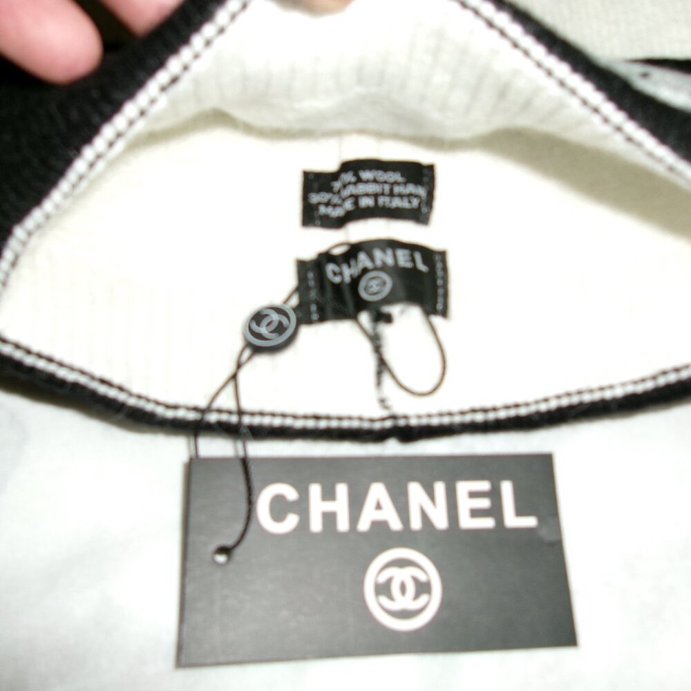 Chanel Camellia Flower Beanie Hat - Picture 2 of 3